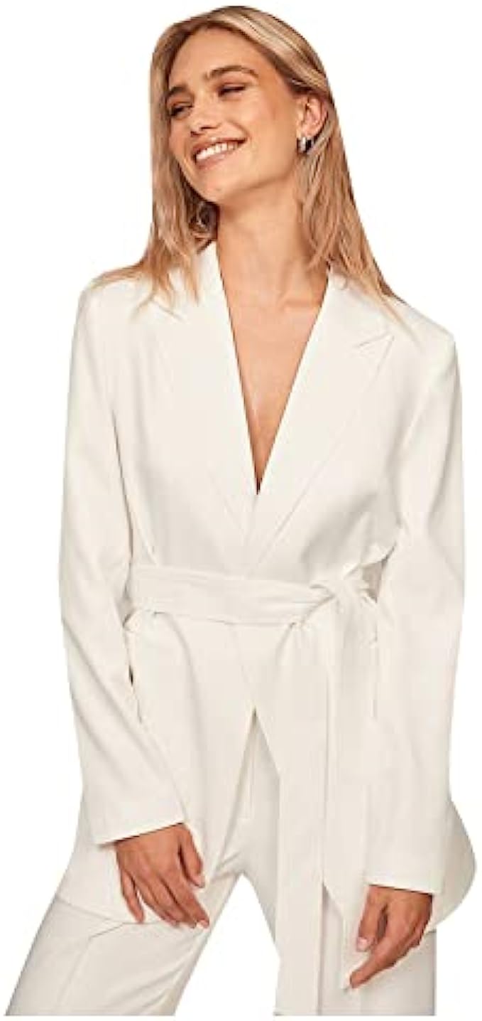 Women&#039;s Blazer Terry Rayon Long Sleeve Regular Fit Lightweight Suit Jacket Work Office Business Casual Sport Coat