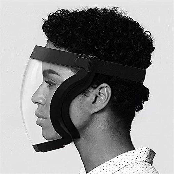 Full Face Protective Shields, Anti-Fog,Visible Expression,All-Inclusive Face Protection to Protect Eyes, Nose, Mouth, Anti-Sand and Anti-Splash Headgear