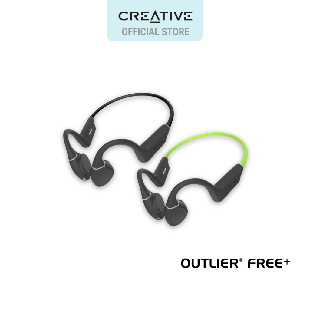 Creative Outlier Free+ - Wireless Bone Conduction Headphones with Adjustable Transducers